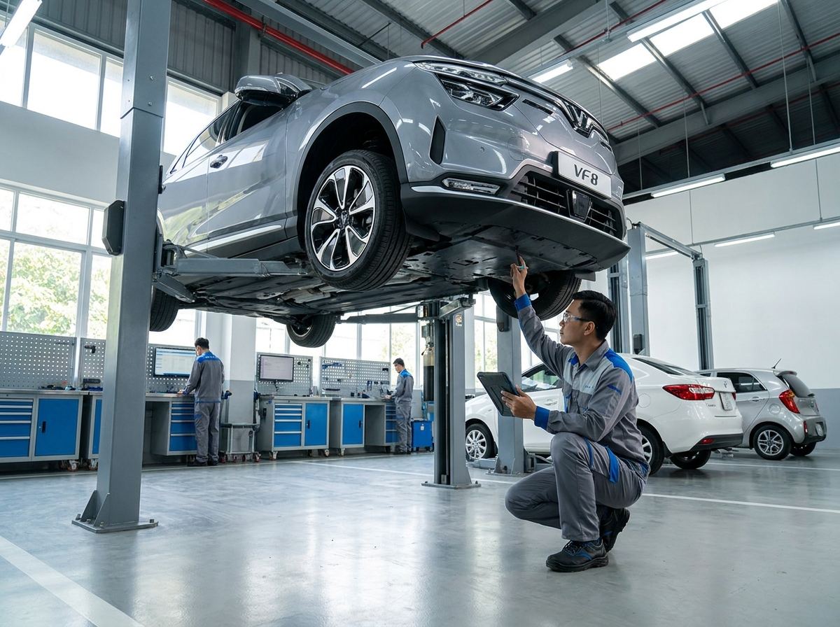Bảo Dưỡng Ô Tô Điện Gồm Những Gì? Khác Xe Xăng Ra Sao