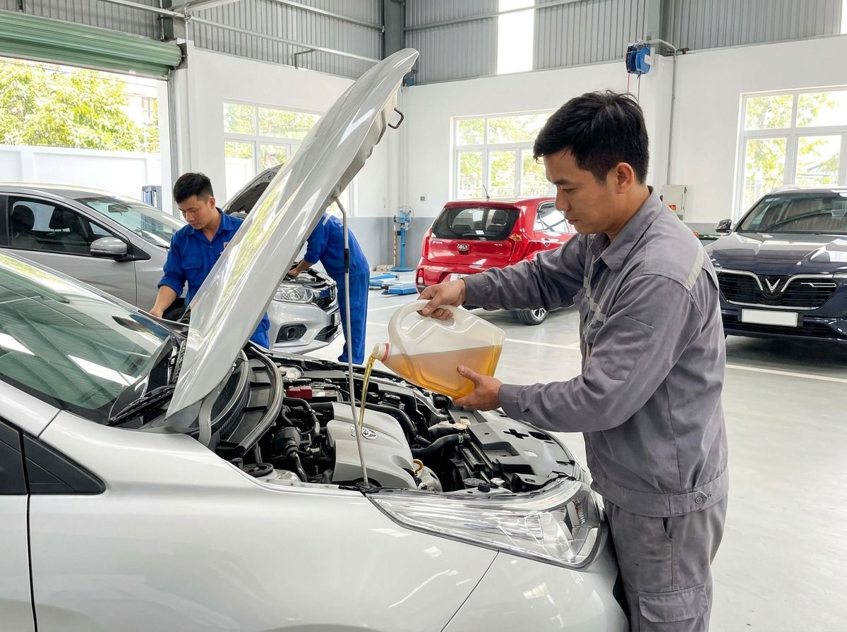 Bao Lâu Thay Dầu Động Cơ Ô Tô Một Lần? Hướng Dẫn Chính Xác — Quy Tắc Cũ "3.000 Km Thay Một Lần" Có Còn Đúng Không?