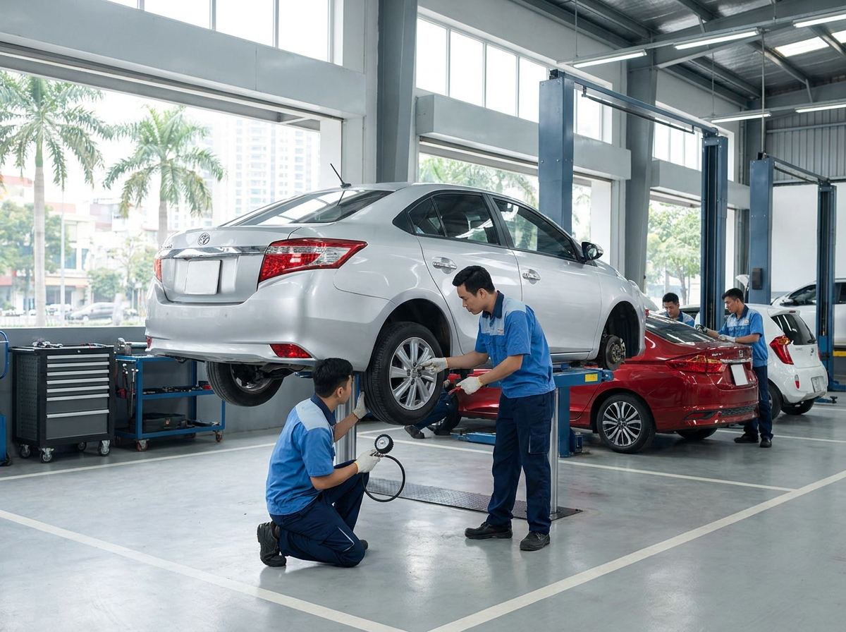 Bảo dưỡng lốp xe định kỳ tại garage uy tín