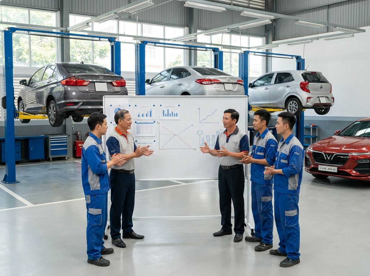 KPI Cho Garage Ô Tô: 5 Chỉ Số Đo Hiệu Quả Kinh Doanh — KPI 1: Doanh Thu Trung Bình Mỗi Lượt Xe (ARO)
